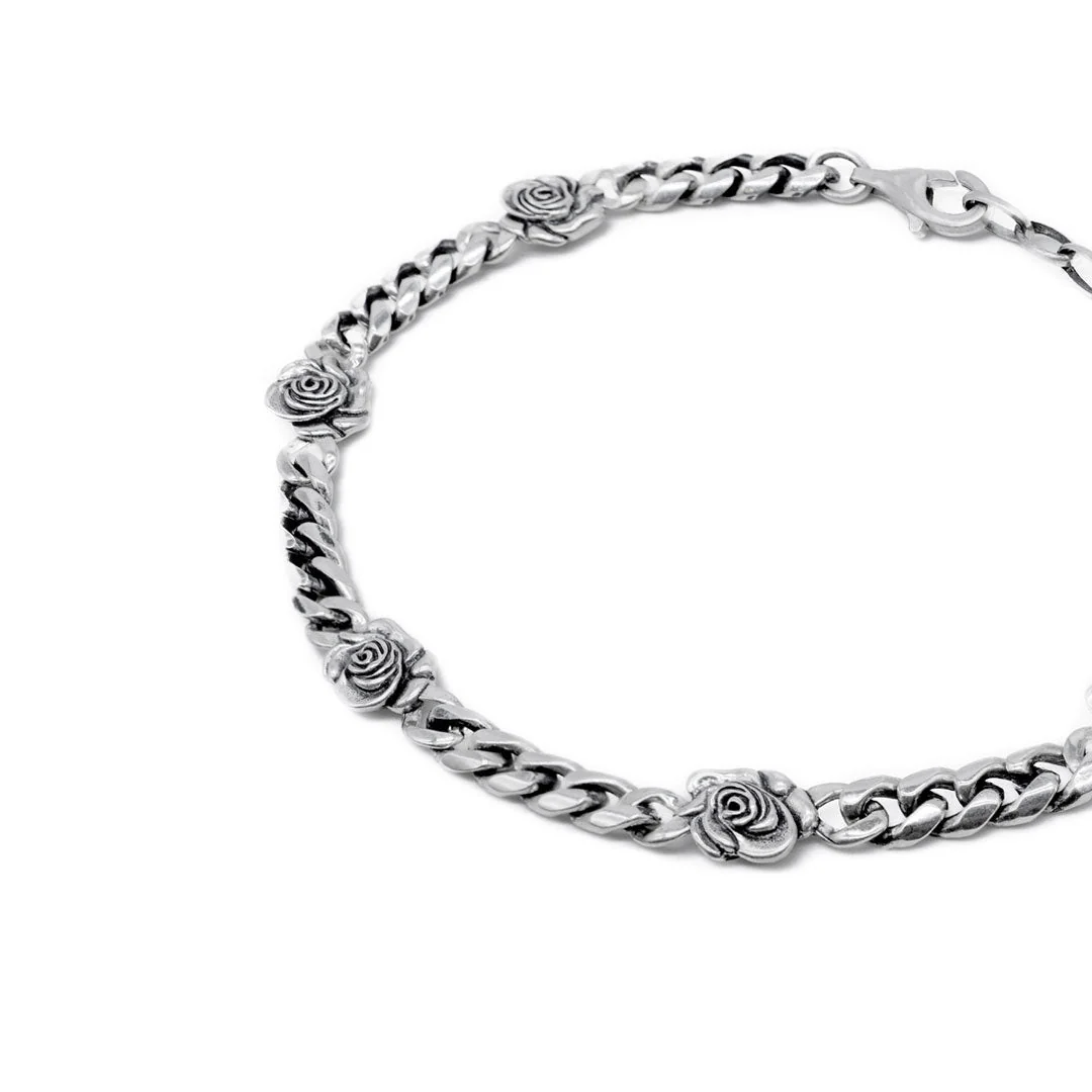 Silver Rose Bracelet - Image 6