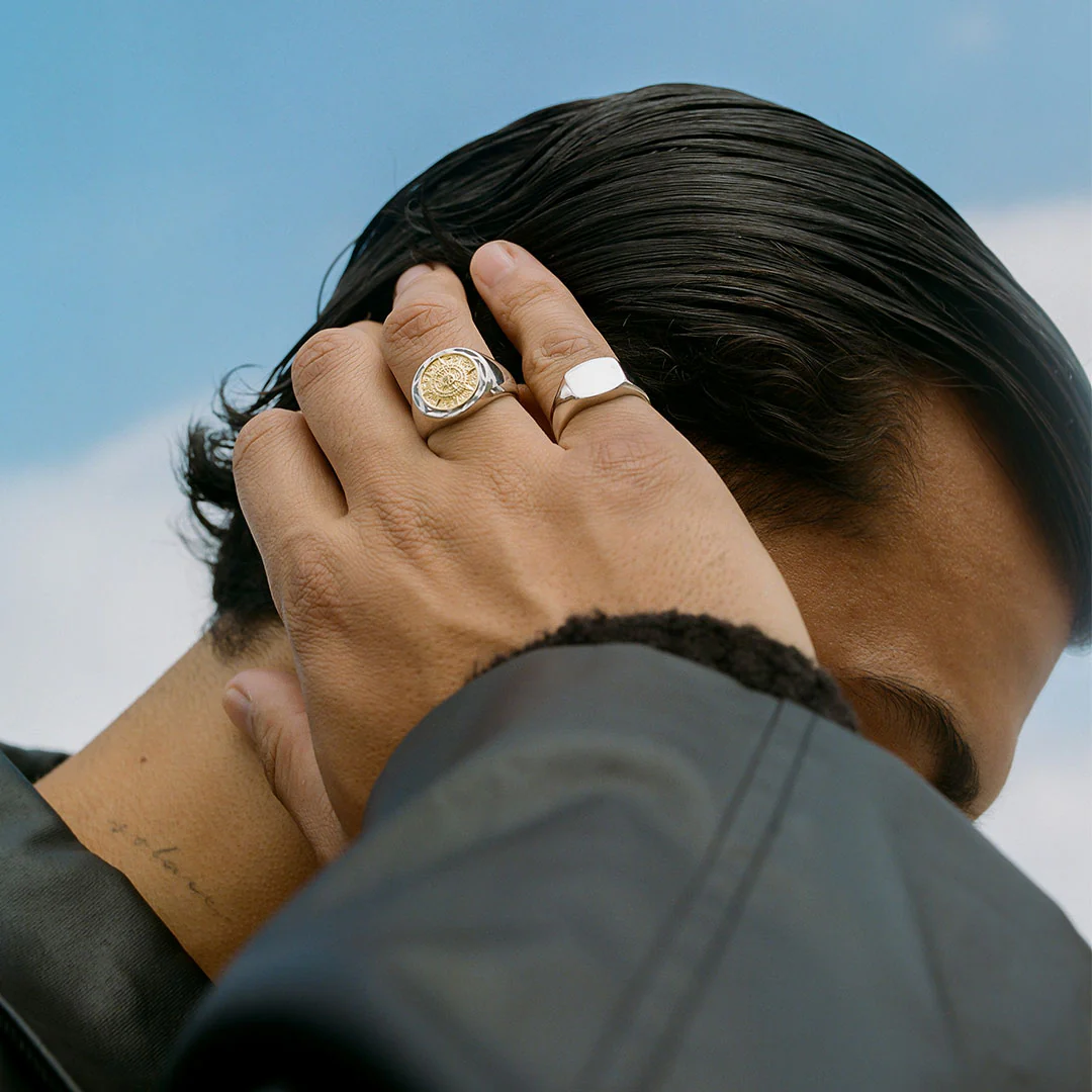 Silver Compass Ring - Image 4