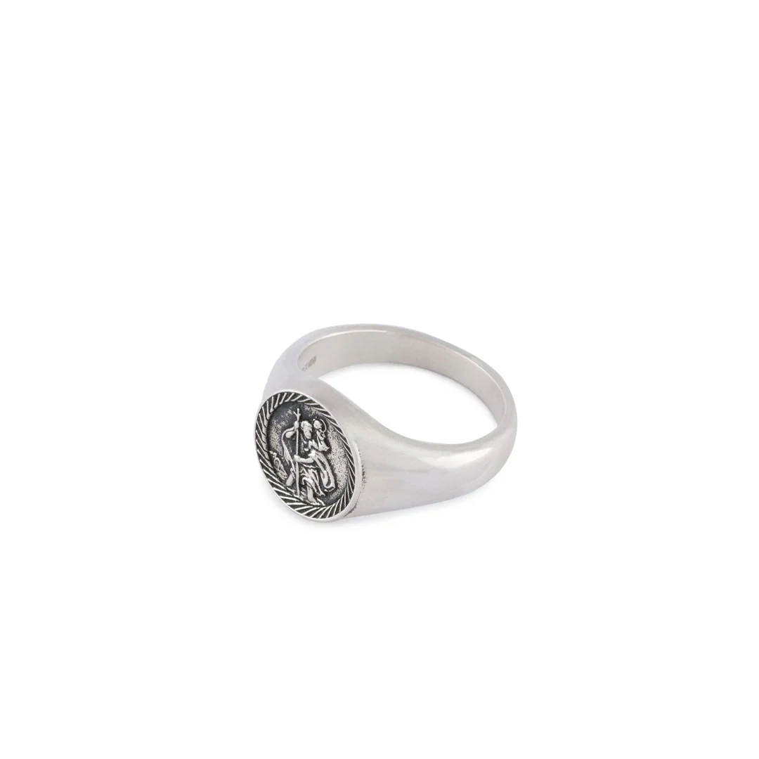 Silver St Christopher Ring - Image 5