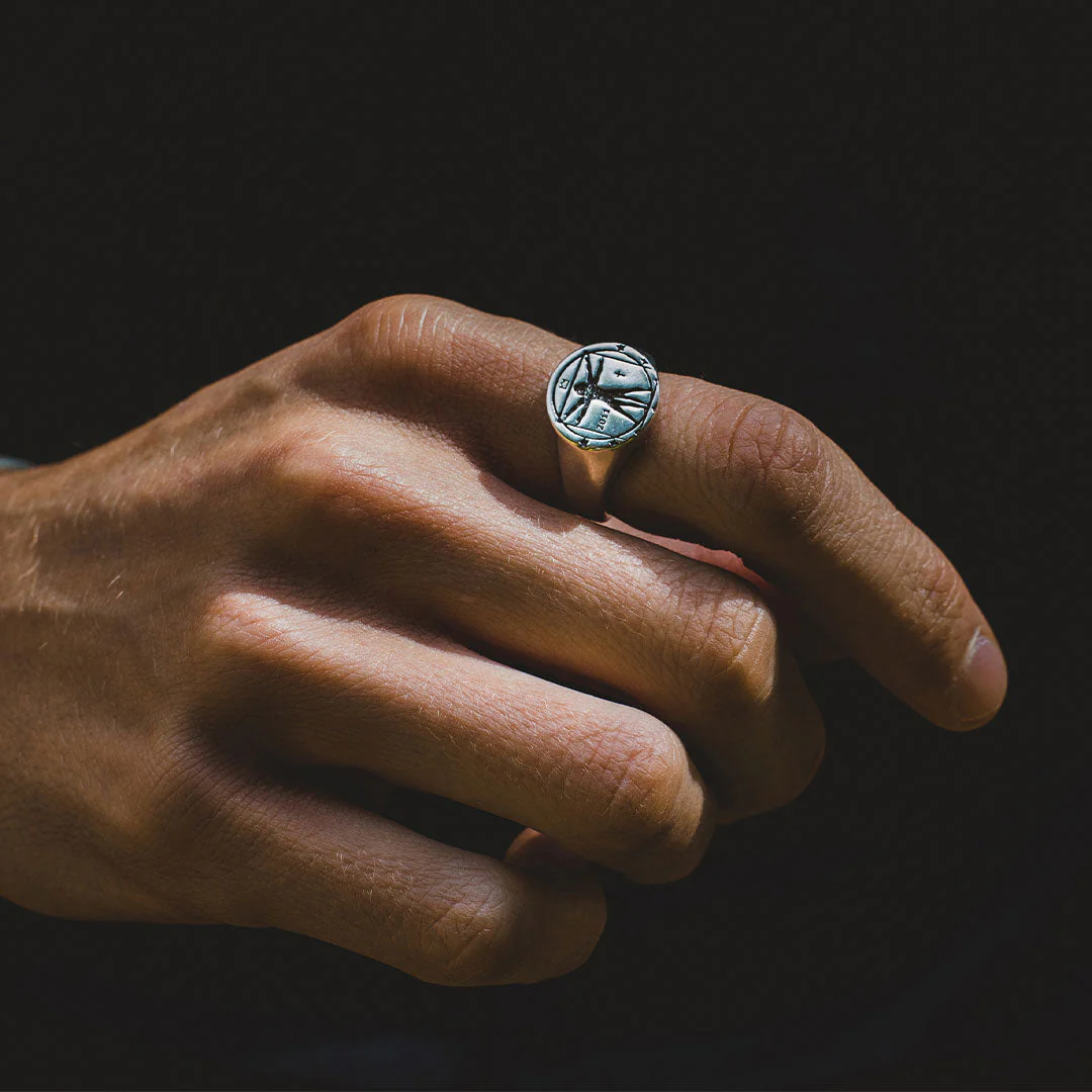 Silver Vitruvian Ring - Image 6